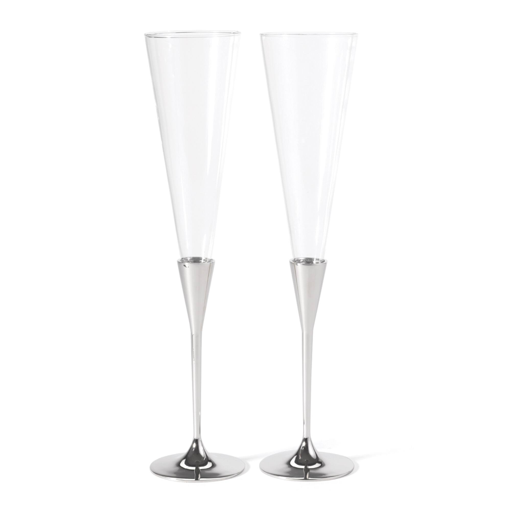Hortense B. Hewitt Co. Silver Flared Flutes